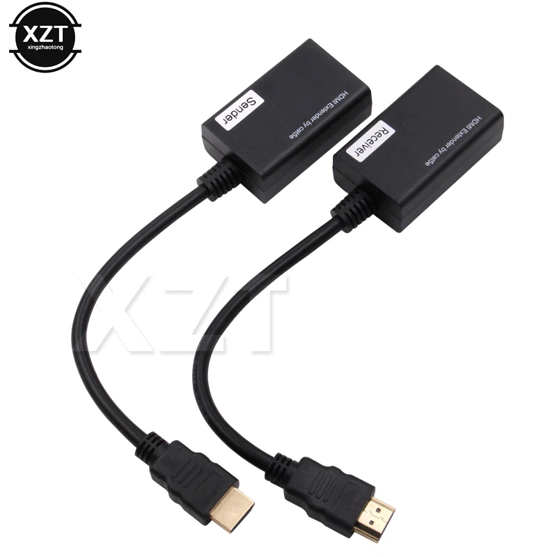 Горячая Распродажа 1080P совместимому с HDMI удлинитель TX/RX возможностью погружения