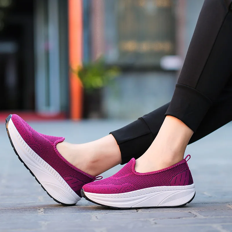 BeckyWalk/женская повседневная обувь; сезон лето; сетчатые женские лоферы на плоской платформе; сезон осень; дышащая обувь; zapatos mujer; большие размеры 35-42; WSH2925