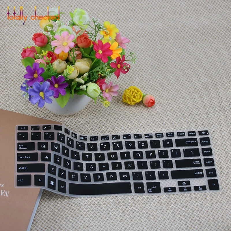 black Защитная обложка для клавиатуры для ноутбука Asus Vivobook F510Ua X510 Vivobook S S15 15," Zenbook Pro Ux550 Ux580 15,6 Тетрадь - Цвет: black