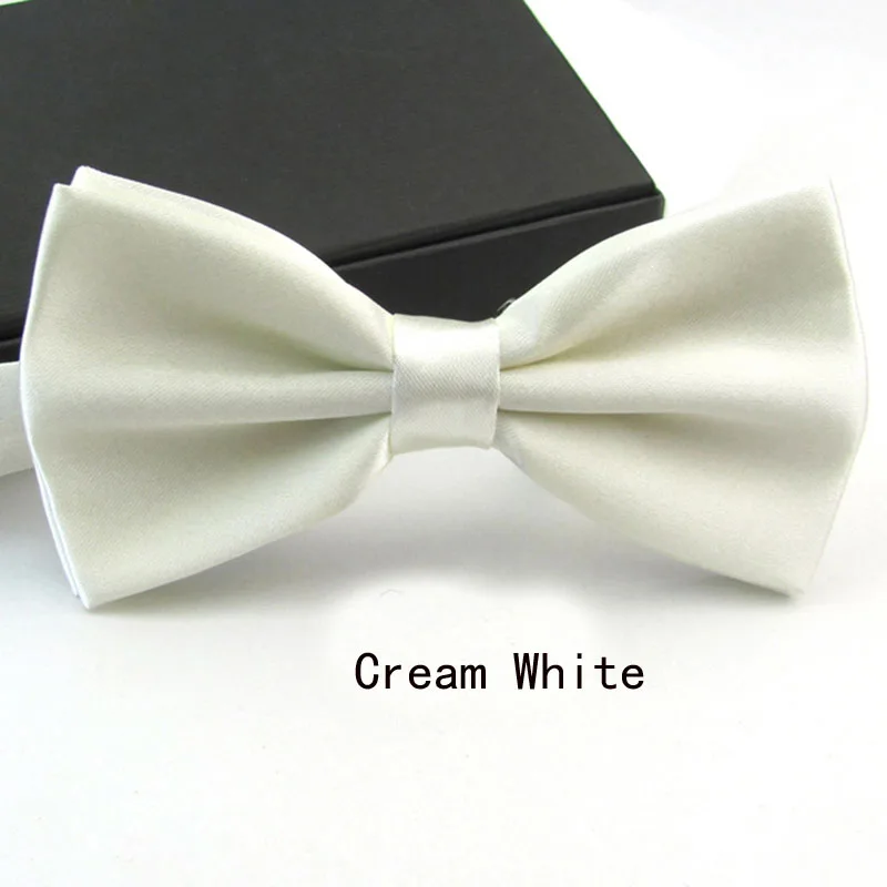 Men Cream White Галстук-бабочка для мальчиков, высокое качество, галстук-бабочка, галстук, Homme Noeud Papillon Corbatas Hombre Pajarita, подарок для мужчин, рождественский подарок - Цвет: Men Cream White