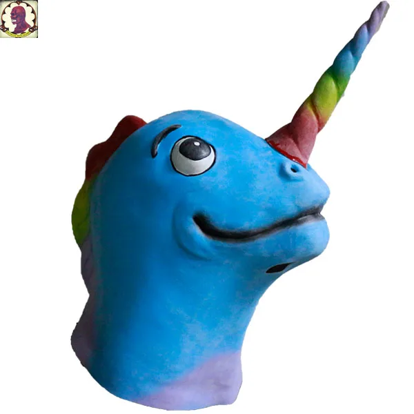 

2018 Hot Selling Unicorn Funny Latex Mask Halloween Cosplay Party Mask
