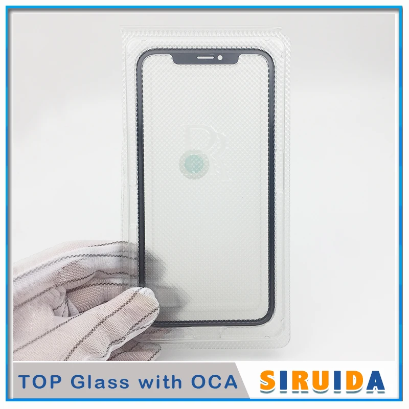 5 шт. холодный пресс 3 в 1 стекло с рамкой OCA клей для iPhone XR передний внешний экран Замена стекла ремонт