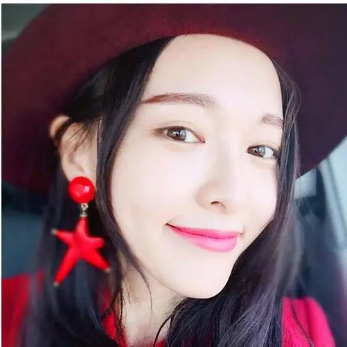 2017 Fashionable acrylic big earrings Hip Hop Rock Lady Starfish Pentacle Star Jewelry for woman gifts jewelry wholesale EE008 | Украшения