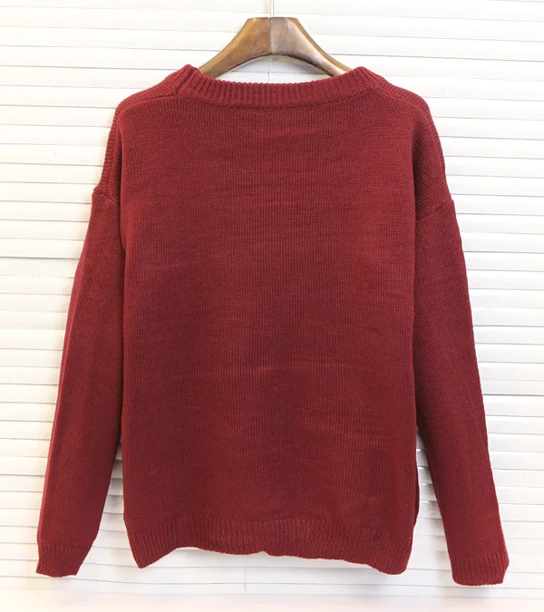 Summer and winter 2019 hot style Europe the United States Santa Claus head sweater | Женская одежда