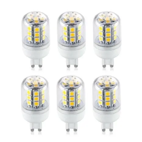 6 X G9 5050 SMD 27 светодиодов ампулы лампе пятно теплого белого света 5 Вт
