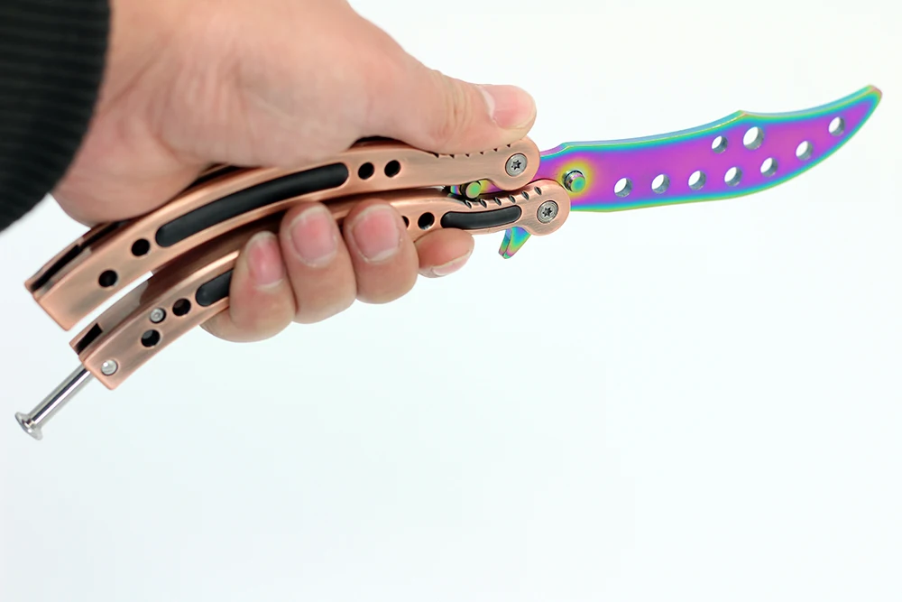 CS GO нож-бабочка игрушки из нержавеющей стали игра Counter Strike игрушка балисонг