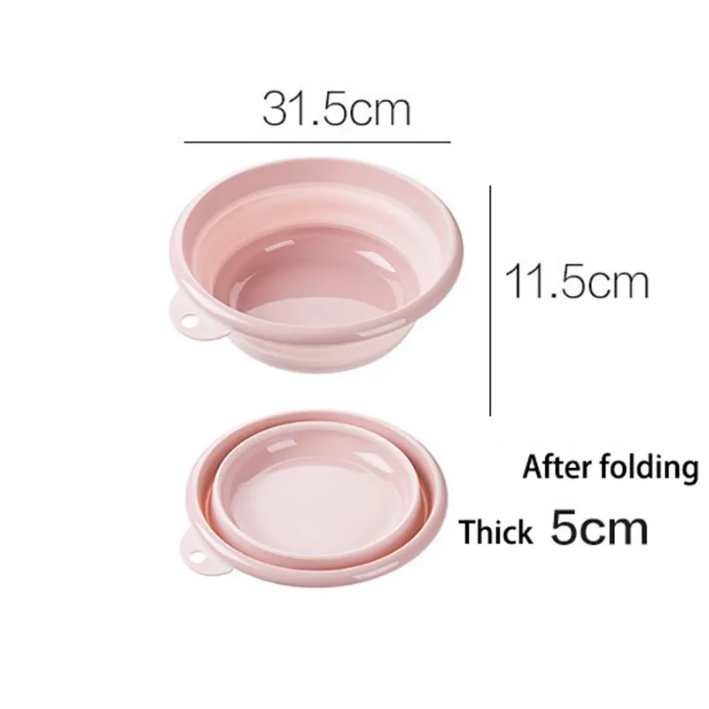 Medium Pink ONEUP портативное складное ведро Бытовая пластиковая раковина для стирки туризма на открытом воздухе складное ведро многофункциональное рыболовное Походное мытье ванну - Цвет: Medium Pink