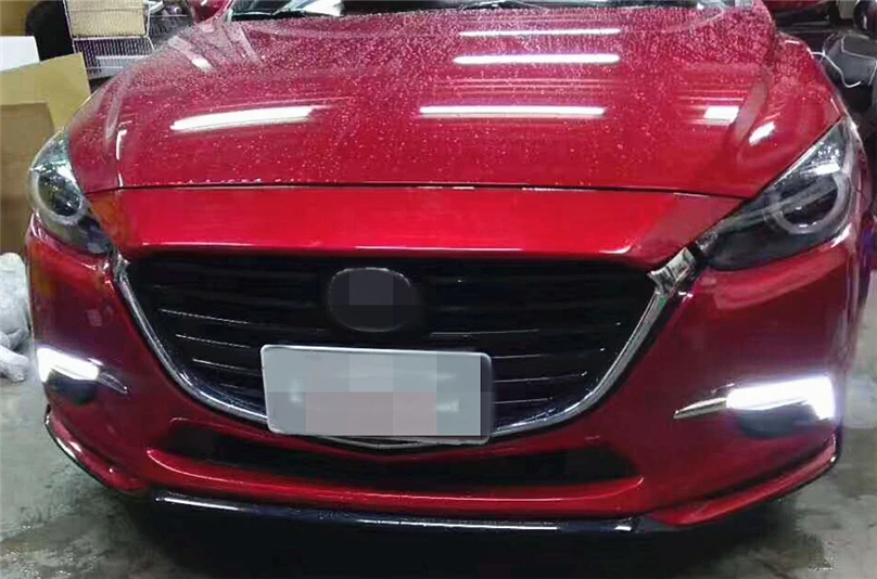 Автомобильная проблесковая для Mazda 3 Mazda3 Axela 2017 вождения DRL с желтым сигнал