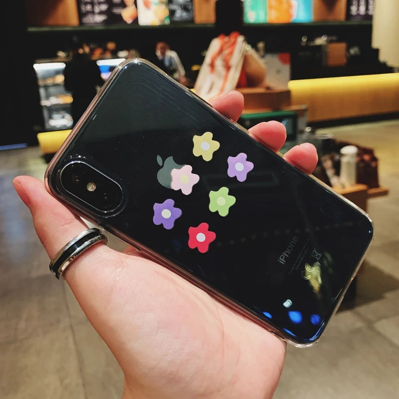 Cute Cartoon Floral Sun Flower Clear Phone Case Cover For iPhone X XR XS Max 8 7 6 6s Plus 5 5s SE Soft Silicone TPU Coque |