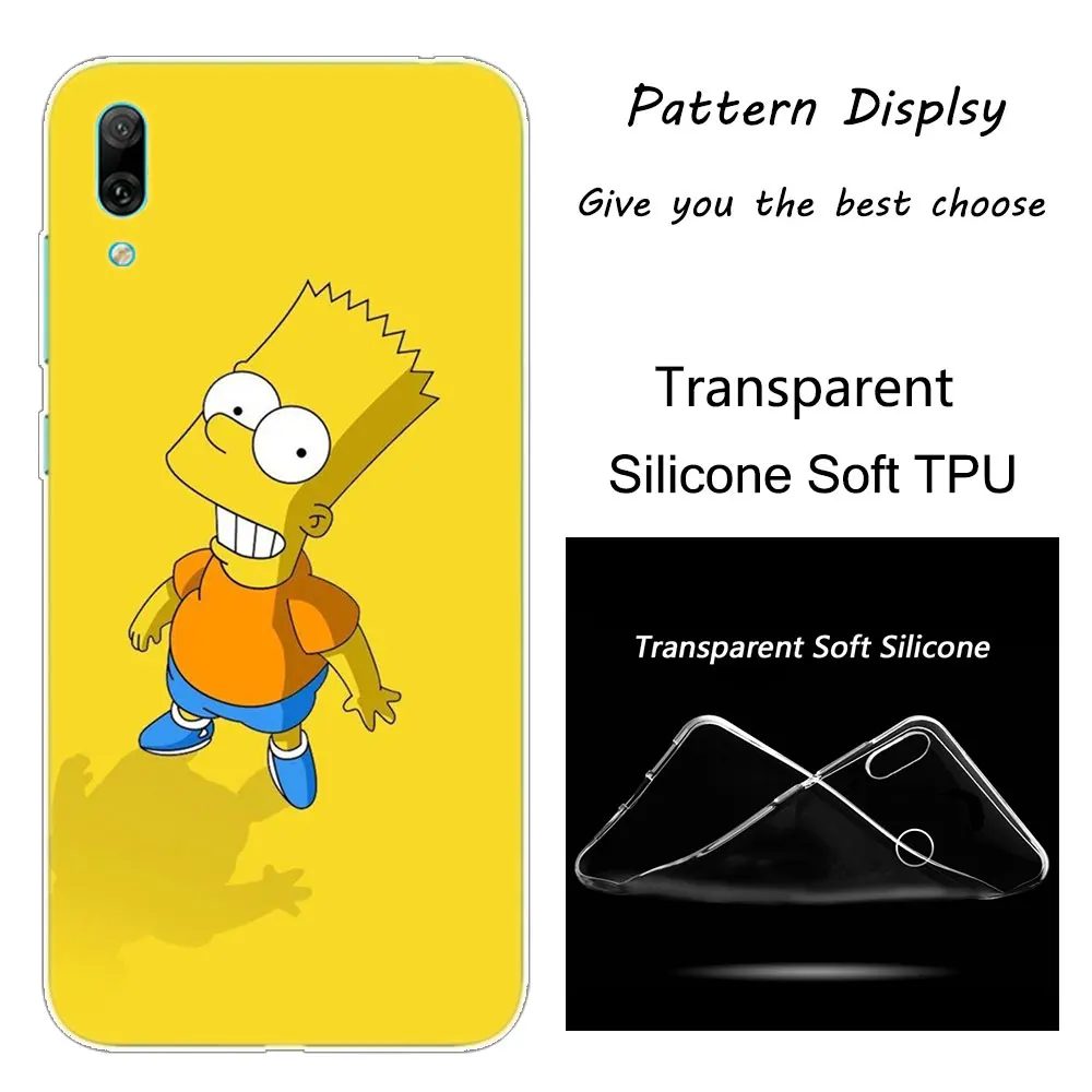 Популярный Мягкий силиконовый чехол для телефона Homer Simpson для huawei mate 10 20 Lite Pro Enjoy 9S Y9 Y7 Y6 Y5 Pro Модный чехол