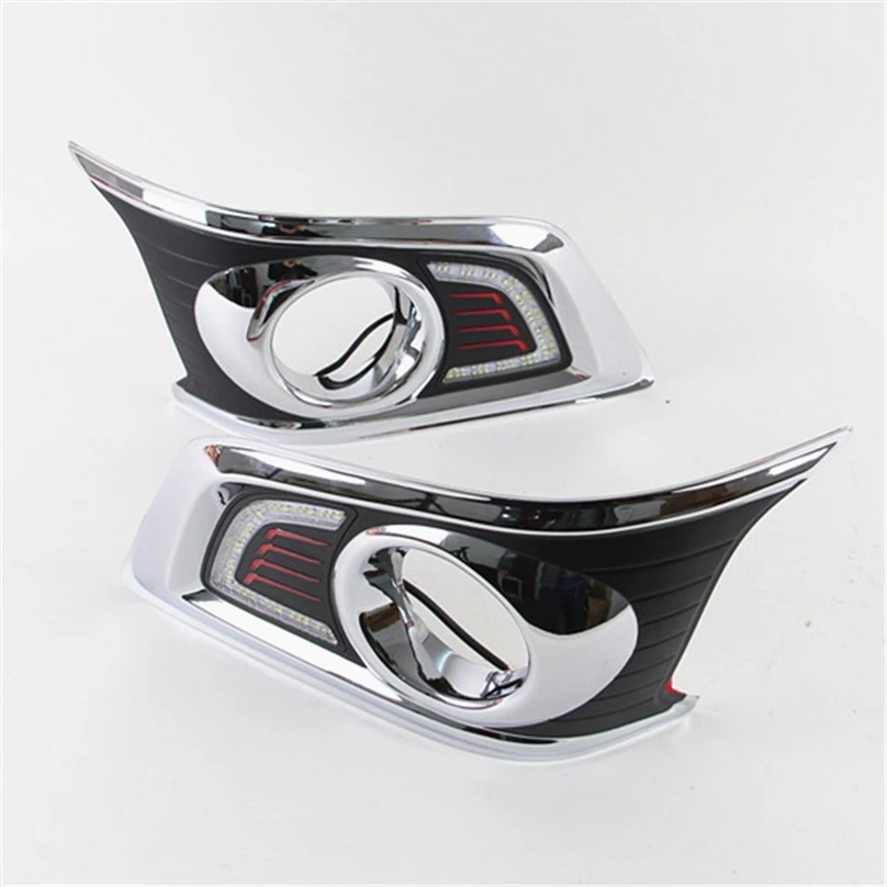 2 шт. Тюнинг автомобилей для Toyota Hilux VIGO CHAMP 2012 2013 2014 светодиодный DRL Габаритные огни