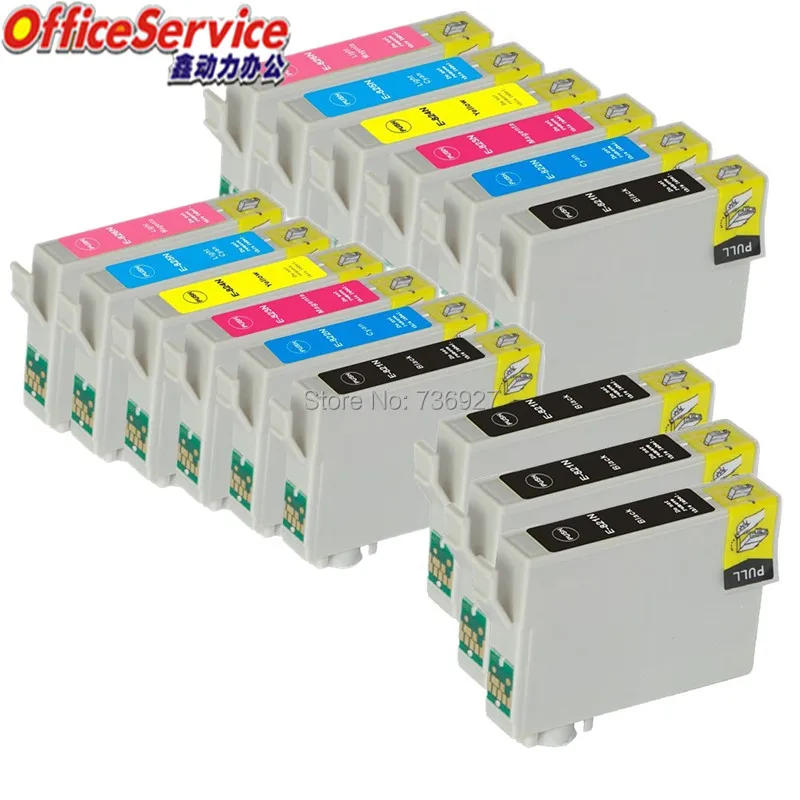 8X совместимый чернильный картридж T0821 T0822 T0823 T0824 T0825 T0826 для Epson Stylus Photo T50 R270 R290 R390