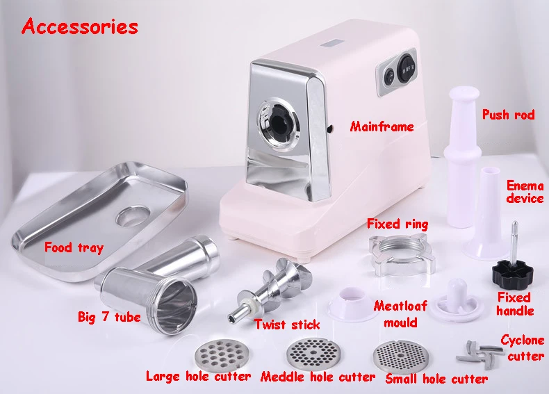 Household Meat Grinder Stainless Steel Electric Sausage Stuffer Mincer Sonifer | Бытовая техника