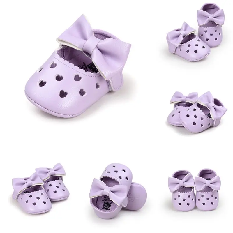 Обувь для новорожденных девочек обувь принцессы Mary с большим бантом Открытая