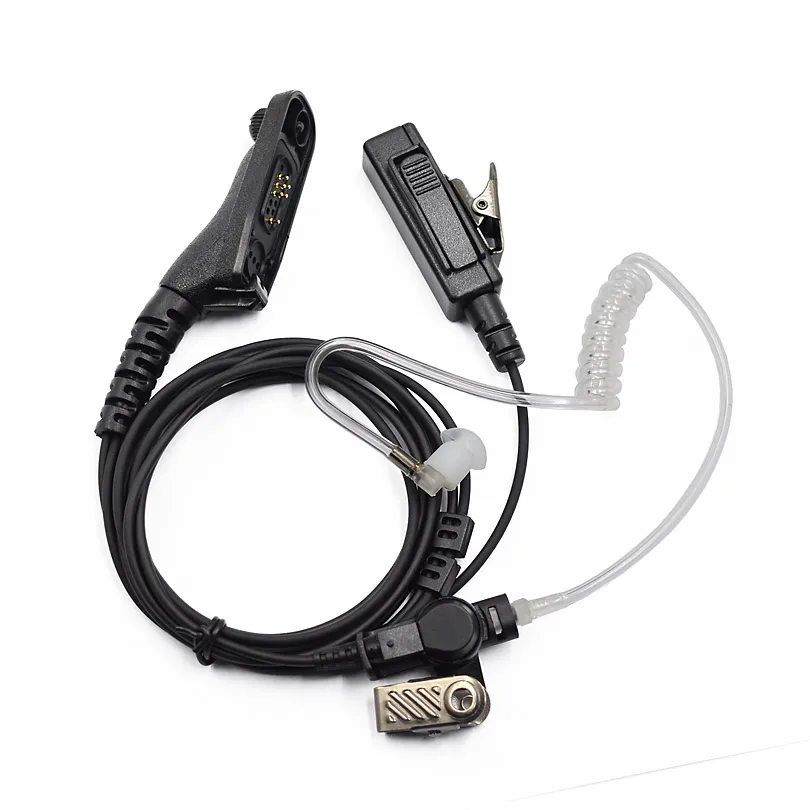 XQF Police Air трубчатые наушники гарнитура с микрофоном для рации Motorola CB Ham MTP850S MTP830S