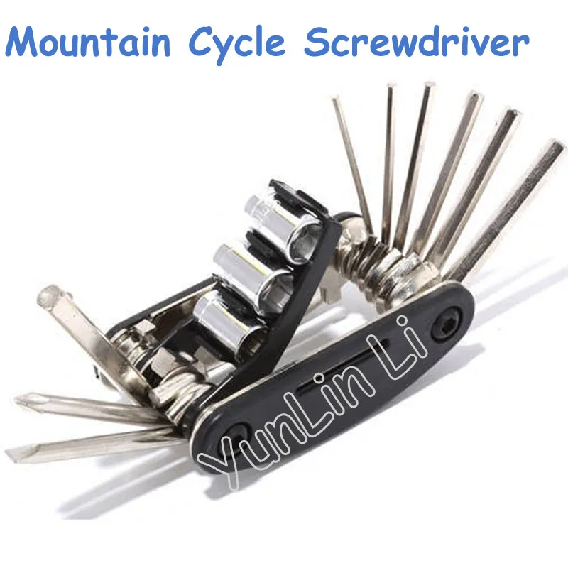 

50pcs/lot 16 in 1 Moutain Bicycle Tools Sets Bike Bicycle Multi Repair Tool Mountain Cycle Screwdriver