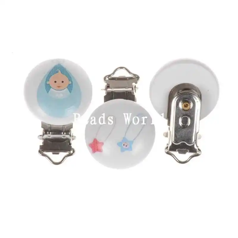 5 шт. белая круглая деревянная симпатичная прищепка для соски держатели Детские