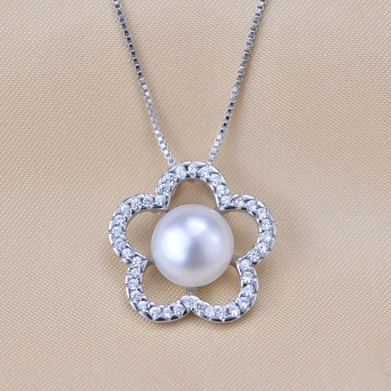 Женский комплект украшений из жемчуга ZHBORUINI ожерелье с натуральным пресноводным