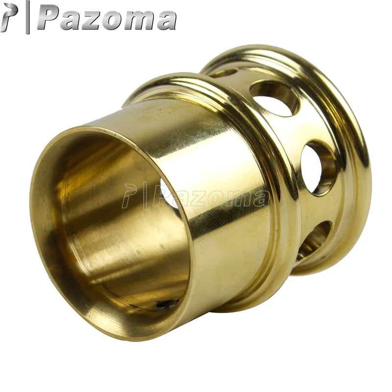 Латунные просверленные выхлопные наконечники универсальные для Harley Softail Sportster