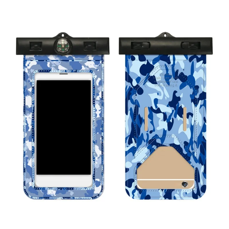 

2018 New Universal Camo Bag Waterproof Swim Swimming bag Pouch Waterproof Bag Case For Phone Coque Phone Case