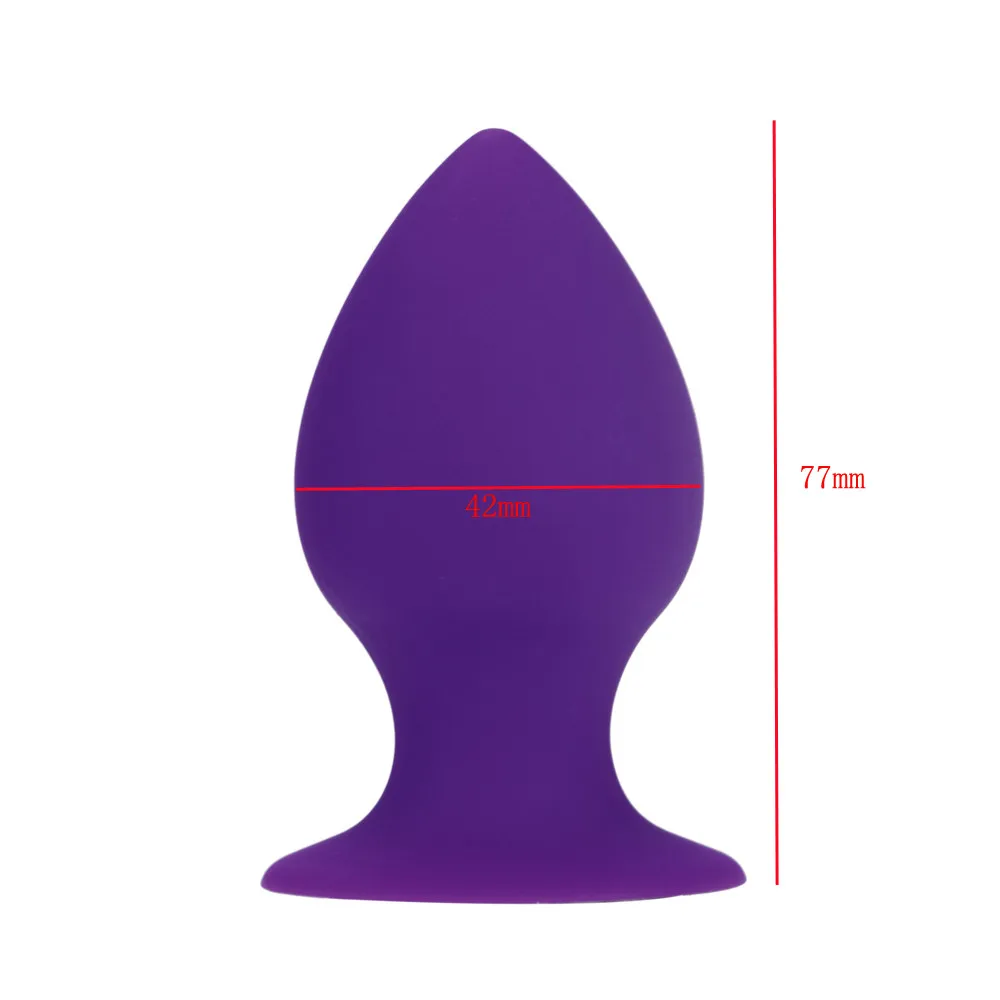 Анальная пробка металлическая Мягкий силикон для мужчин и женщин g-точка