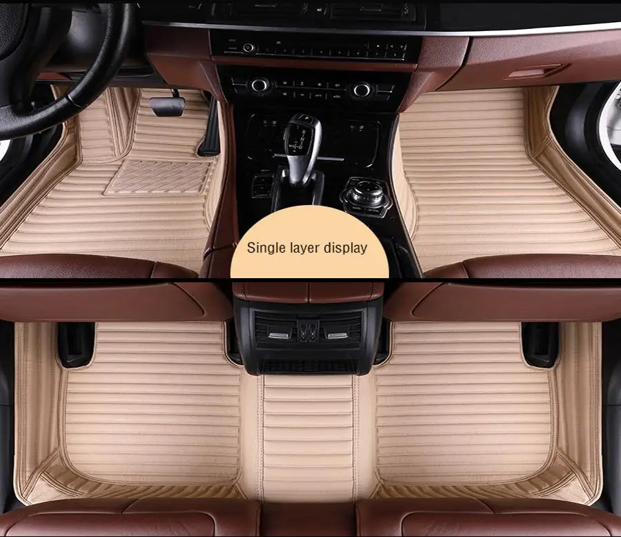 Новые автомобильные коврики для C W204 W205 E W211 W212 W213 S класс CLA GLC ML GLE GL ковер подкладка - Название цвета: beige