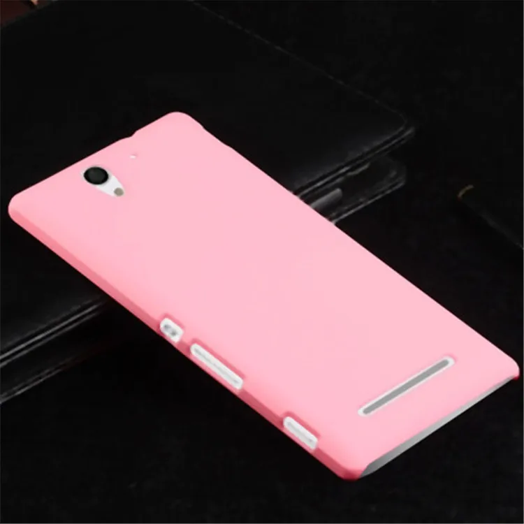 For Sony Xperia C3 Case On Experia Cover Hard D2533 D2502 S55t S55u Dual Duos Colorful Solid Matte Back Shell | Мобильные телефоны