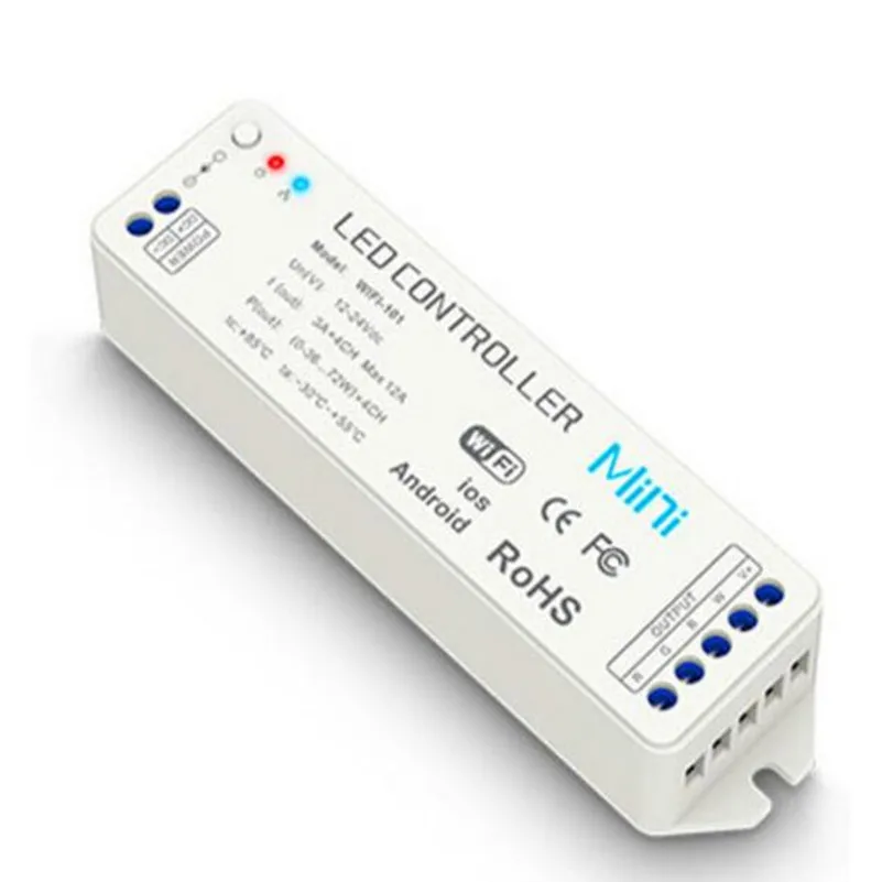 Миллион цветов Мини wifi rgbw контроллер iOS/Android приложение RGBW светодиодный