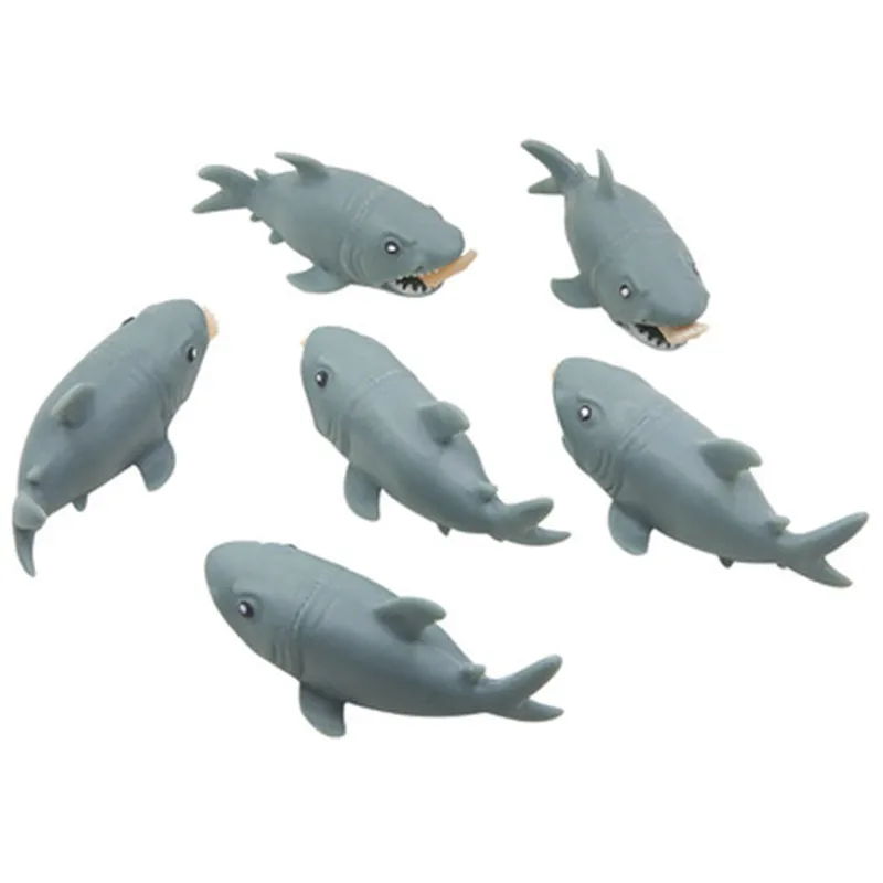 Мягкая декомпрессионная игрушка кусачки акулы смешные интересные розыгрыши