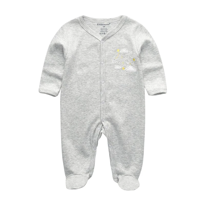 Baby Rompers1103 Детские комбинезоны для младенцев Одежда для маленьких девочек Roupas de bebe одежда с длинными рукавами для маленьких мальчиков верхняя одежда, Весенняя домашняя пижама - Цвет: Baby Rompers1103