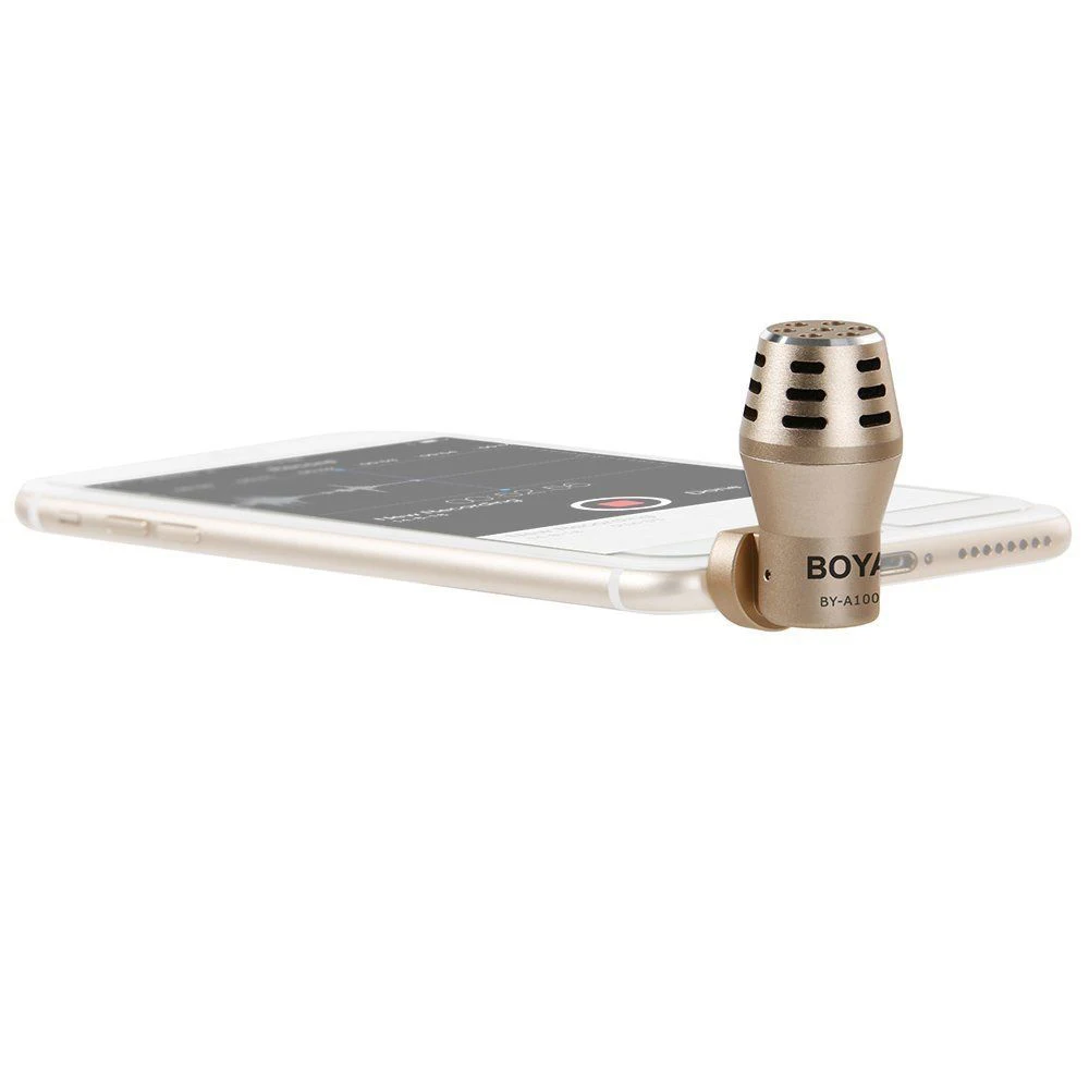 BOYA BY-A100 всенаправленный конденсаторный микрофон для телефона Xiaomi iPhone 6/6 S/5/5S iPad iPod