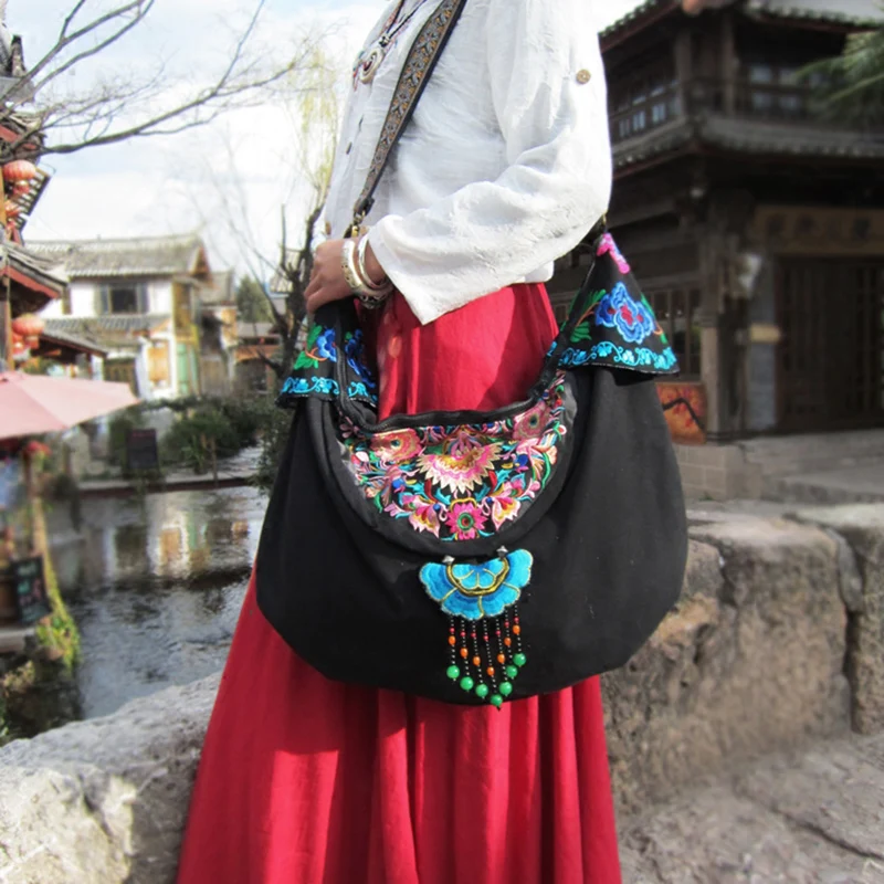 Винтажная ручная работа Hmong племенной Этнический тайский индийский бохо льняная