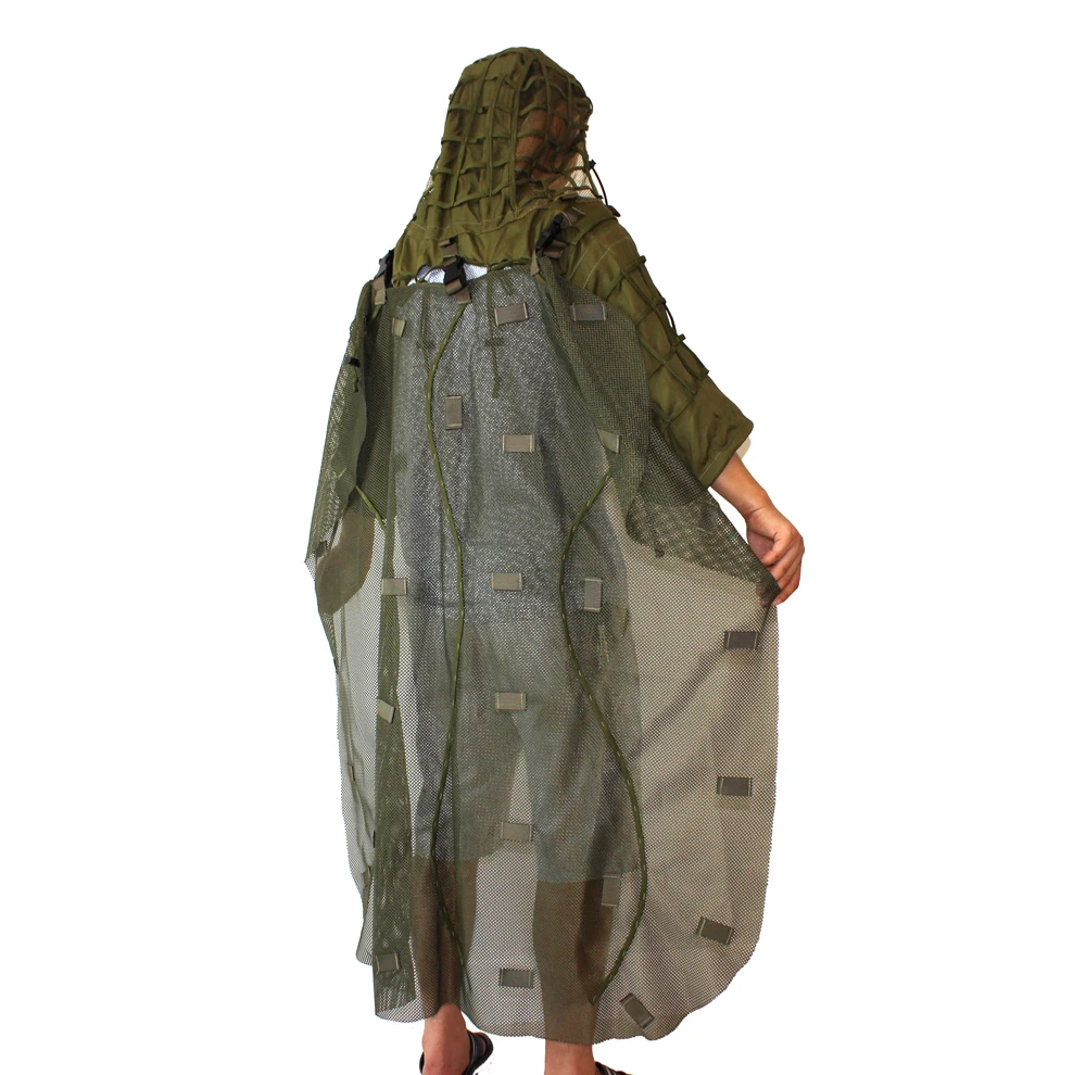Тактический снайперский Ghillie капюшон со спинкой Ghillie накидка охотничий военный Ghillie Viper капюшон для страйкбола пейнтбола Wargame