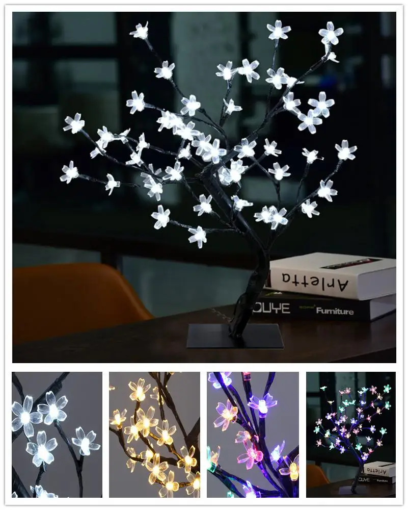 Hobbylan 48 LED Настольная лампа для обучения декоративная имитирующая Горшечное