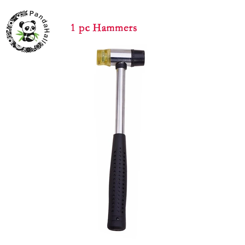 Hammers ЮВЕЛИРНЫЕ ИНСТРУМЕНТЫ, кольцо, увеличитель, ручка оправки, молотки, кольцо, измерительная палочка для пальцев, 5 шт., ткань для полировки ювелирных изделий F80 - Цвет: Hammers