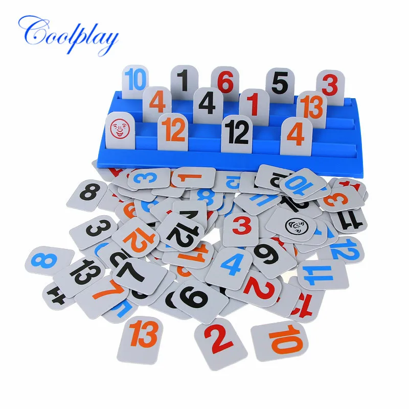 Родитель-ребенок интерактивные Rummy карточные игрушки игры портативная цифровая настольная игра Mahjong логическая Семейная Игра-Головоломка для путешествий