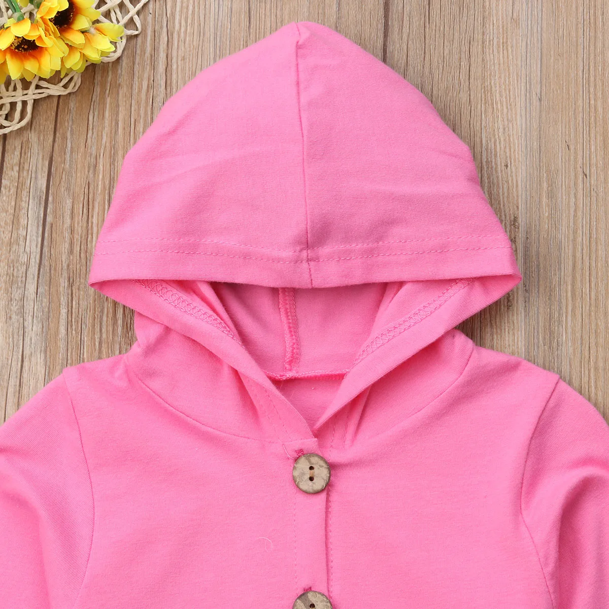 Комбинезон детский хлопковый с длинным рукавом и капюшоном | Мать ребенок