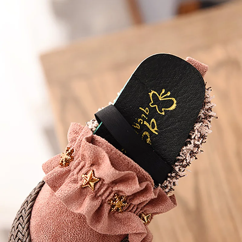 

Autumn Toddle Baby Shoes Kids Flat Children Shoes Boys Soft Velvet Casual Girls Shoe Classic School Peas Shoes new