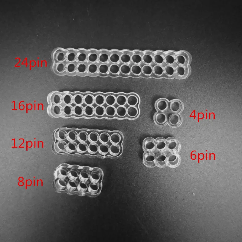 

High quality Round Acrylic Cable Combs for 18AWG/16awg single sleeved wire-2pcs