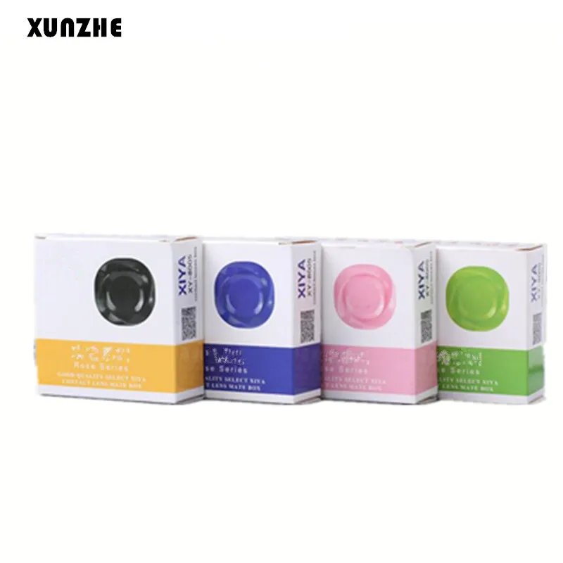XUNZHE 1 шт./компл. коробка с изображением розового зрачка милый чехол для контактных