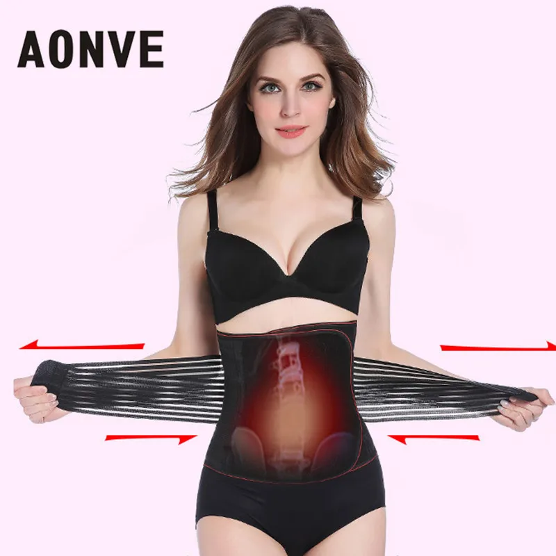 Пояс корсет AONVE пояс для живота и талии ремень похудения моделирования Fajas Body Shaper