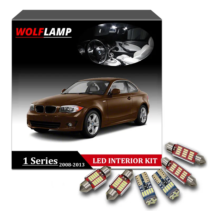Wolflamp 14 шт. Canbus Белый светодиодный интерьерный Автомобильный свет s для 2008 2013 BMW 1