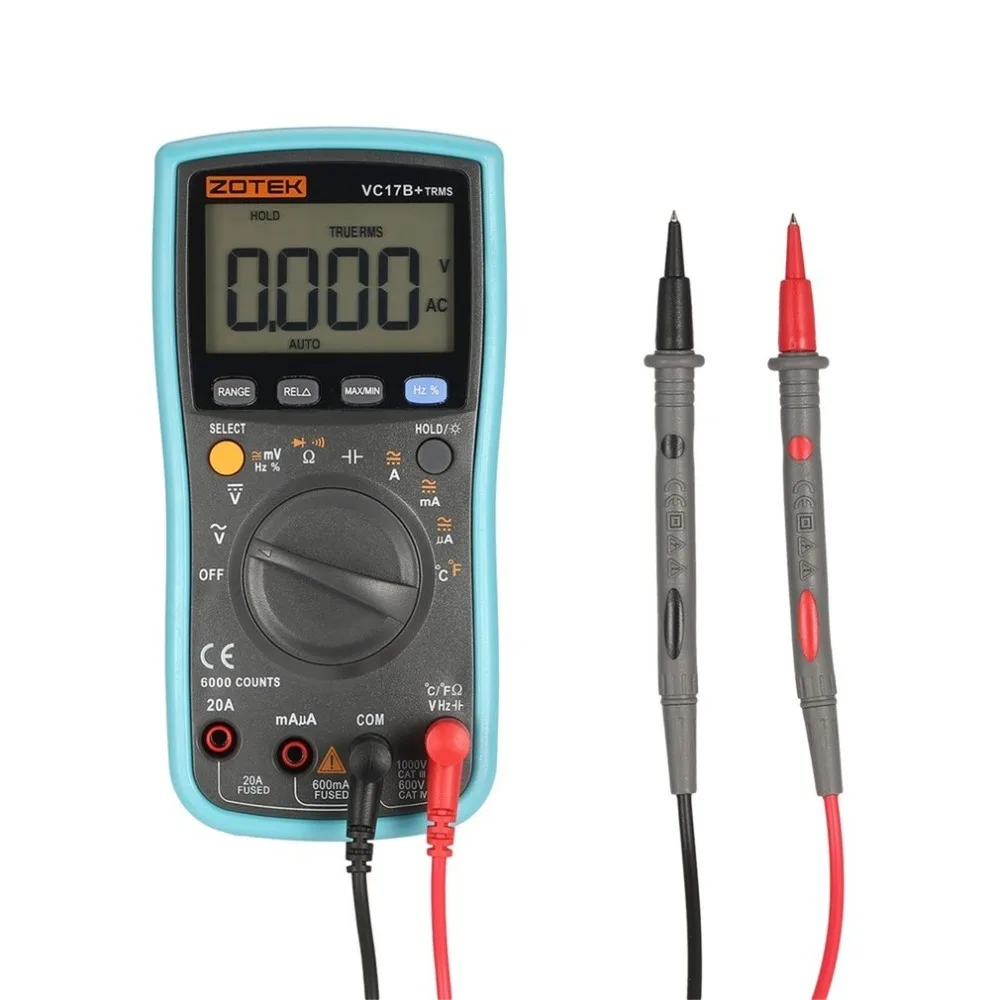 VC17B+ мультиметр цифровой тестер multimeter щупы провода для мультиметра мультиметры