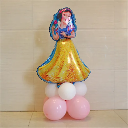Snow White 11 шт 93*55 см Белоснежка Эльза пять принцесс на день рождения фигурки фольгированные шары надувные украшения на день рождения гелиевые шары - Цвет: Snow White