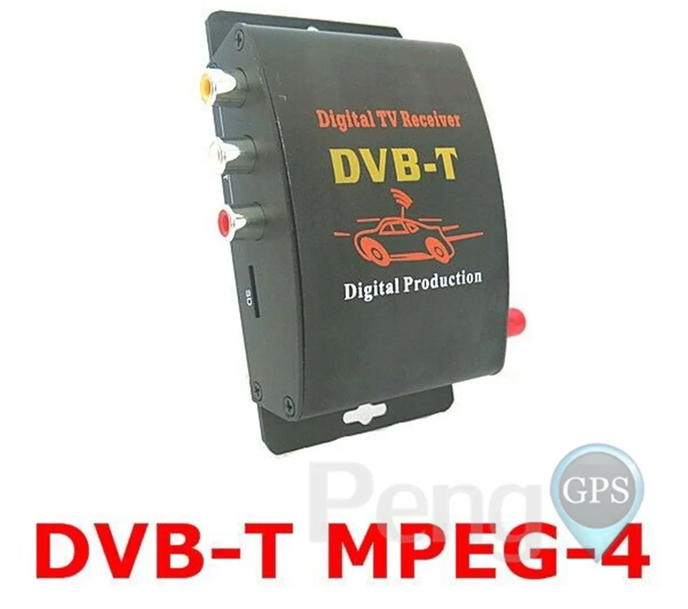 DVB-T Автомобильный цифровой ТВ HD MPEG-4 тюнер приемник две антенны 140-200 км/ч