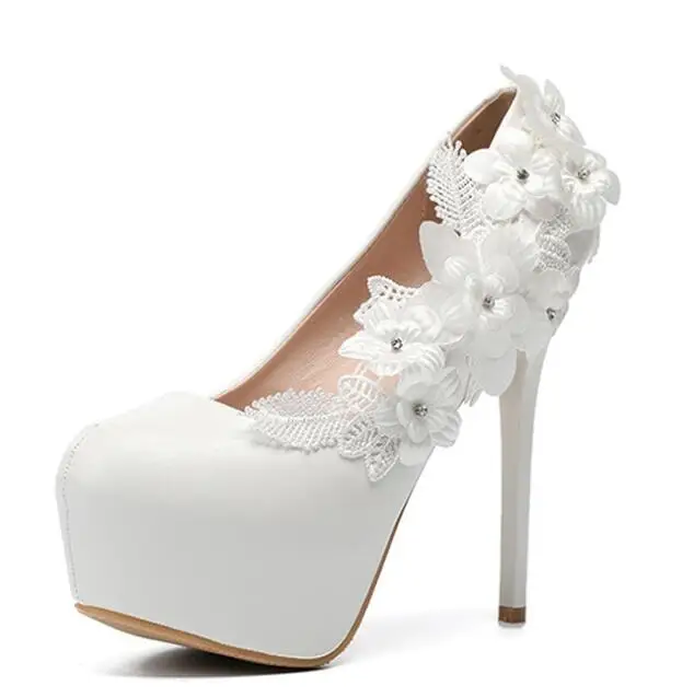 Женские свадебные туфли лодочки с цветочным принтом на высоком