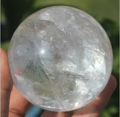 АА + чистый натуральный прозрачный кварцевый кристалл шар целебный | Дом и сад