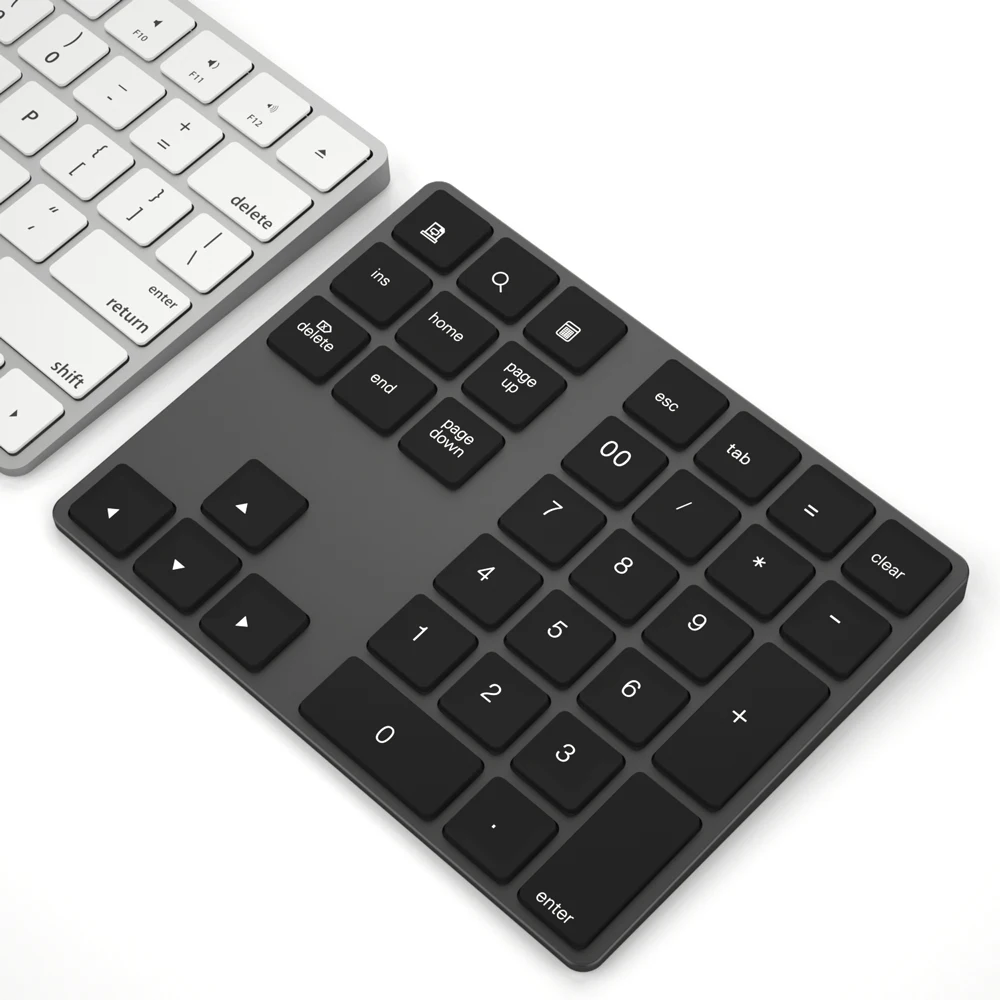 Aluminum Wireless Mini Keypads Numeric keypad BT Pad 34 Keys External Number Shortcut Keyboard | Компьютеры и офис