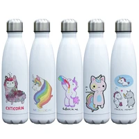 creative caticorn design print thermos unicorn themed vacuum bottle double wall stainless steel insulated flask for kids