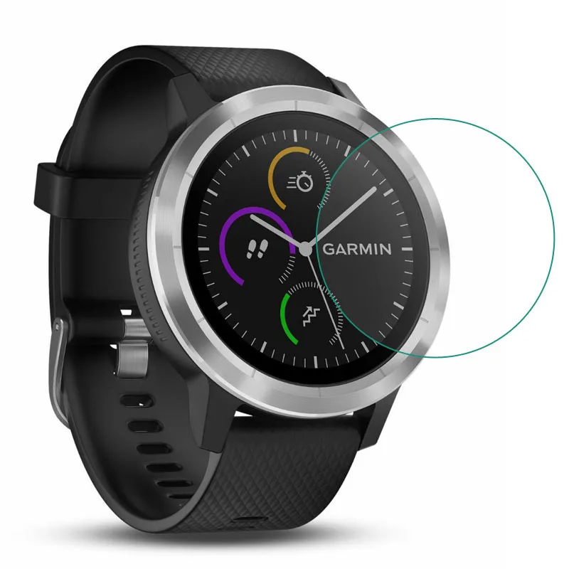 Защитная пленка для смарт-часов Garmin Vivoactive 3 закаленное стекло | Электроника